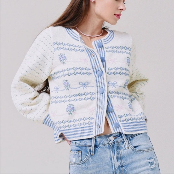 LoveShackFancy Keoni Cardigan - Picture 2 of 13